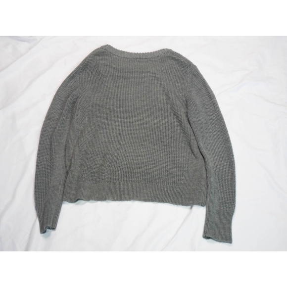 Converse One Star Knit Sweater Top Women's XL Grey Pullover Long Sleeve Casual - Picture 9 of 10